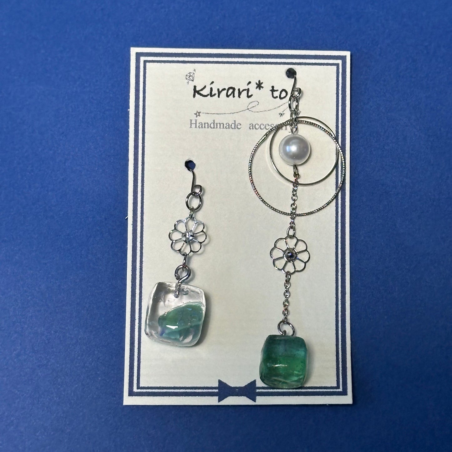 Ice Drop Flower Earrings