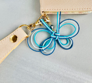 Lucky Butterfly Charm - Blue Sky