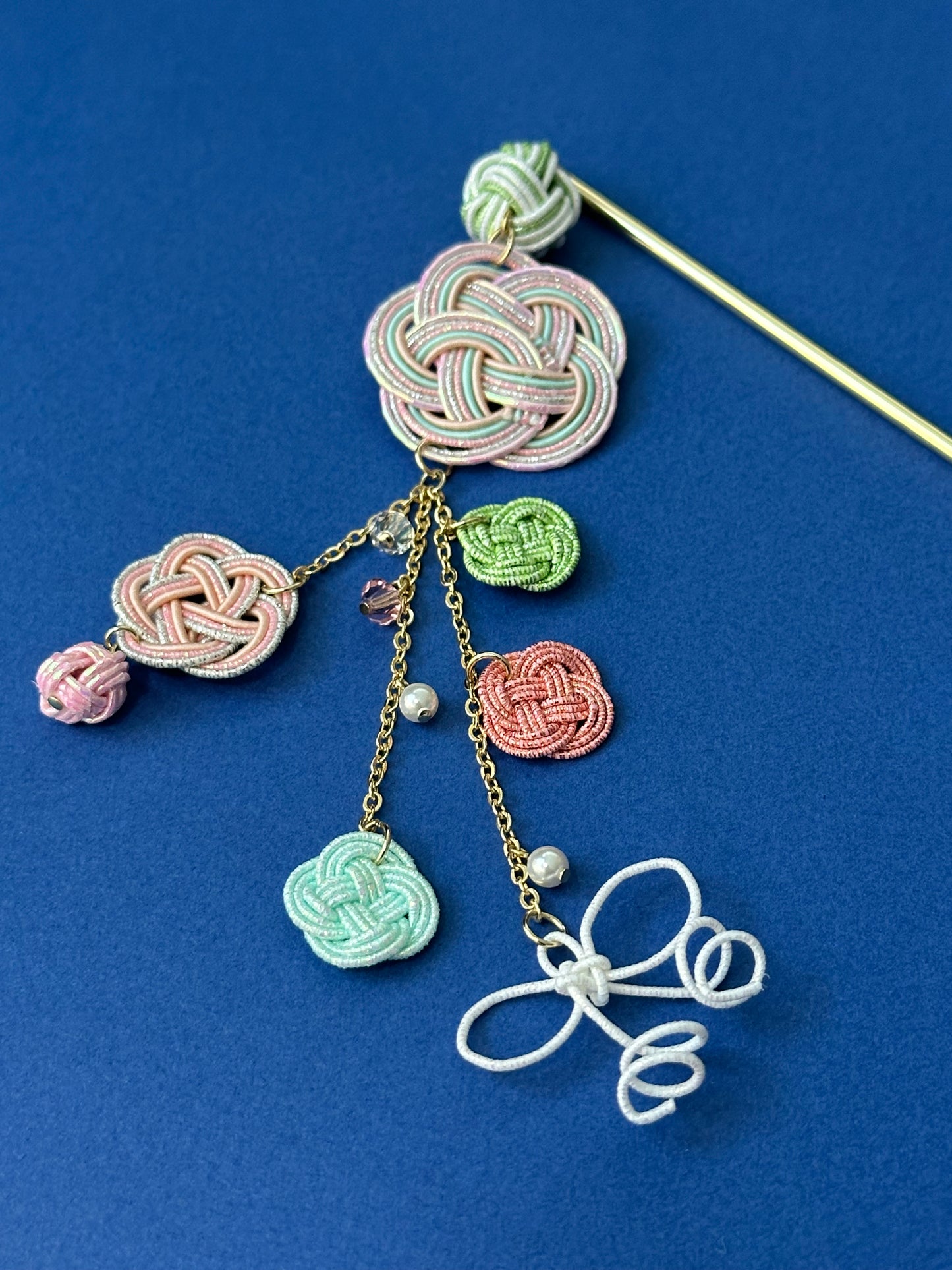 Flower Mizuhiki Hair Pin