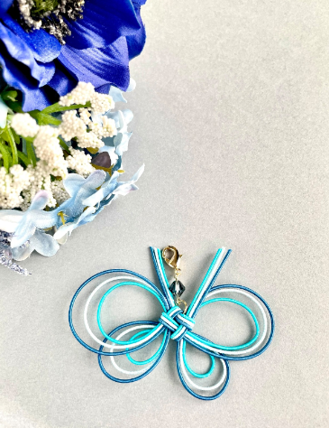 Lucky Butterfly Charm (Blue Sky)