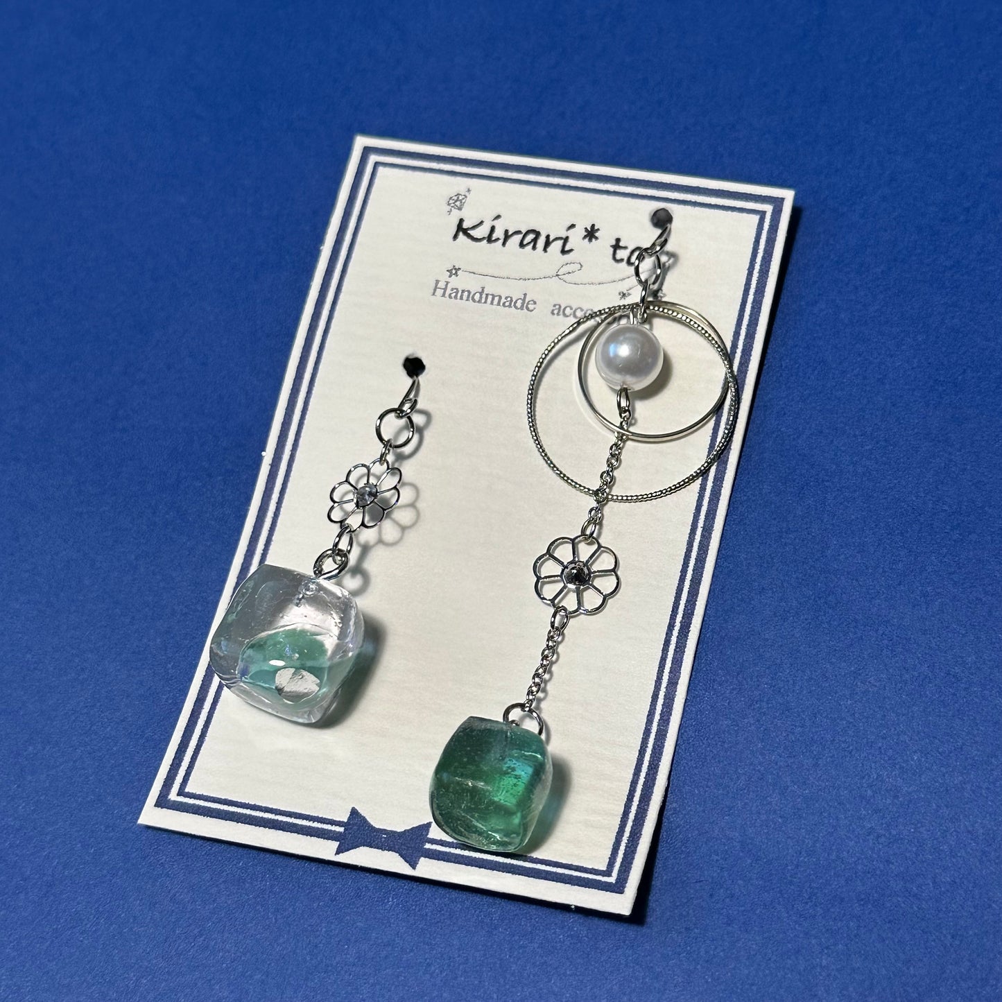 Ice Drop Flower Earrings