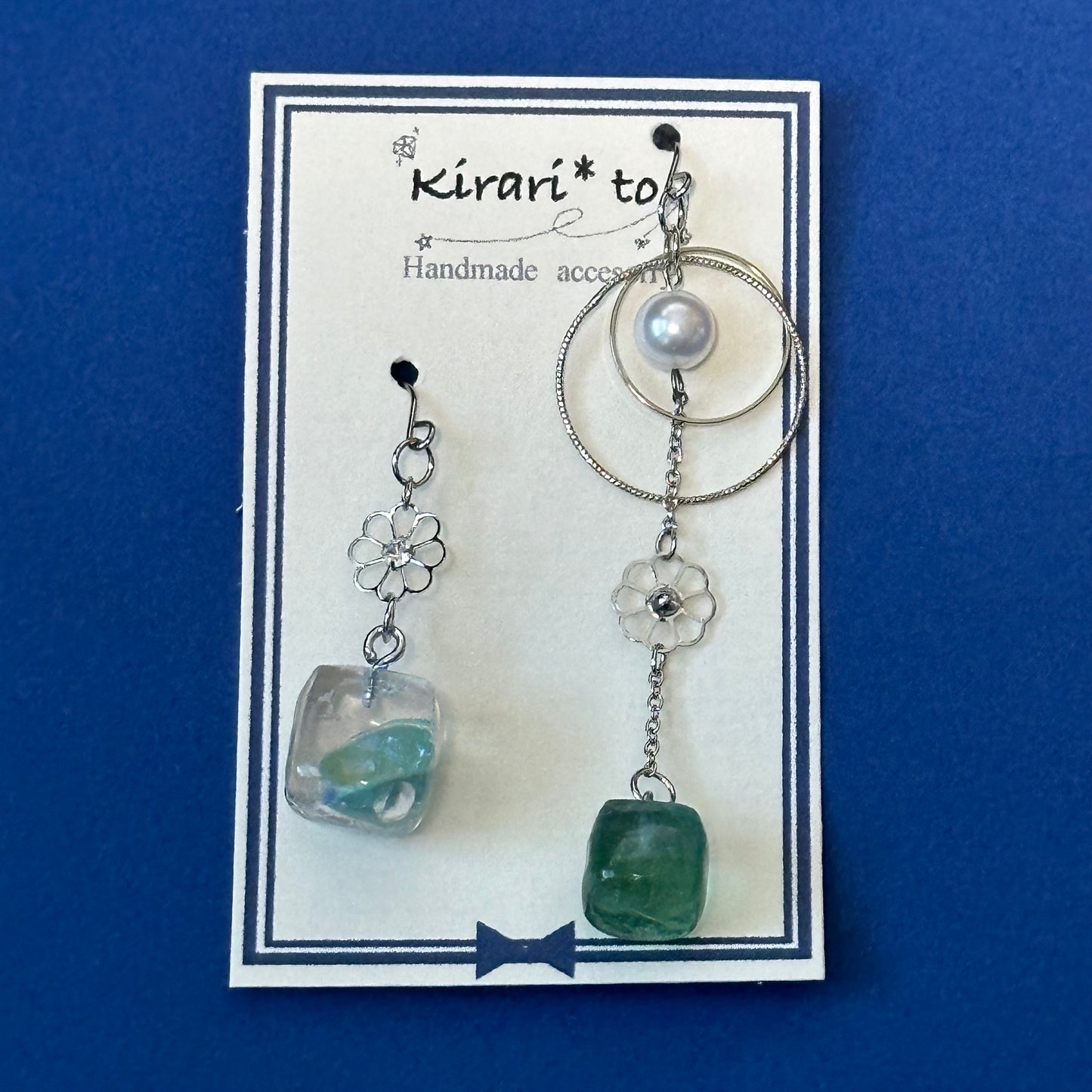 Ice Drop Flower Earrings