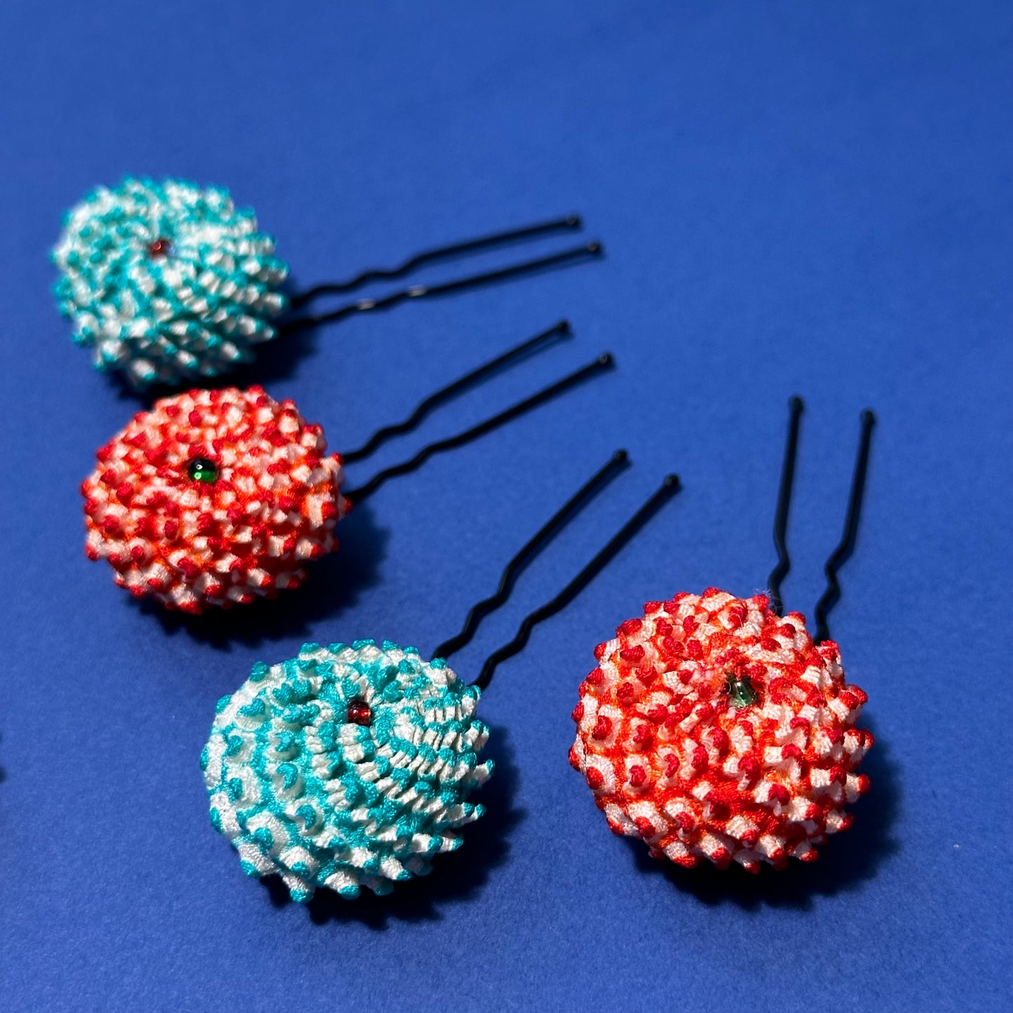Chrysanthemum Shibori Hair Pin