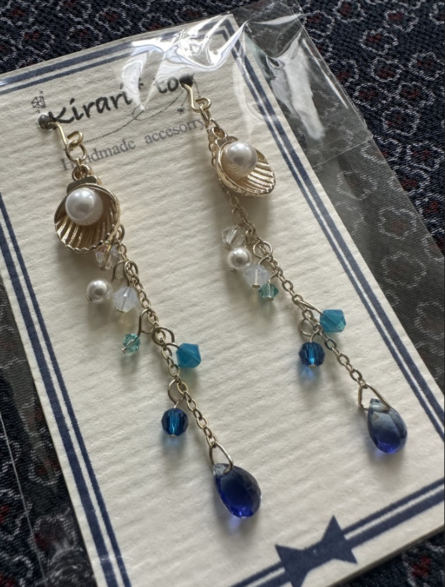 Summery Seaside Blue Earrings